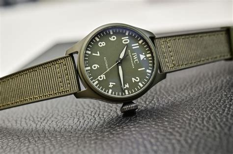 iwc top gun green strap